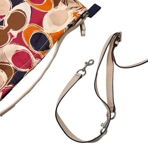 🎉SALE🎉 Coach Multicolor Scarf Print‎ Signature Shoulder Tote Crossbody Bag - Picture 13 of 16